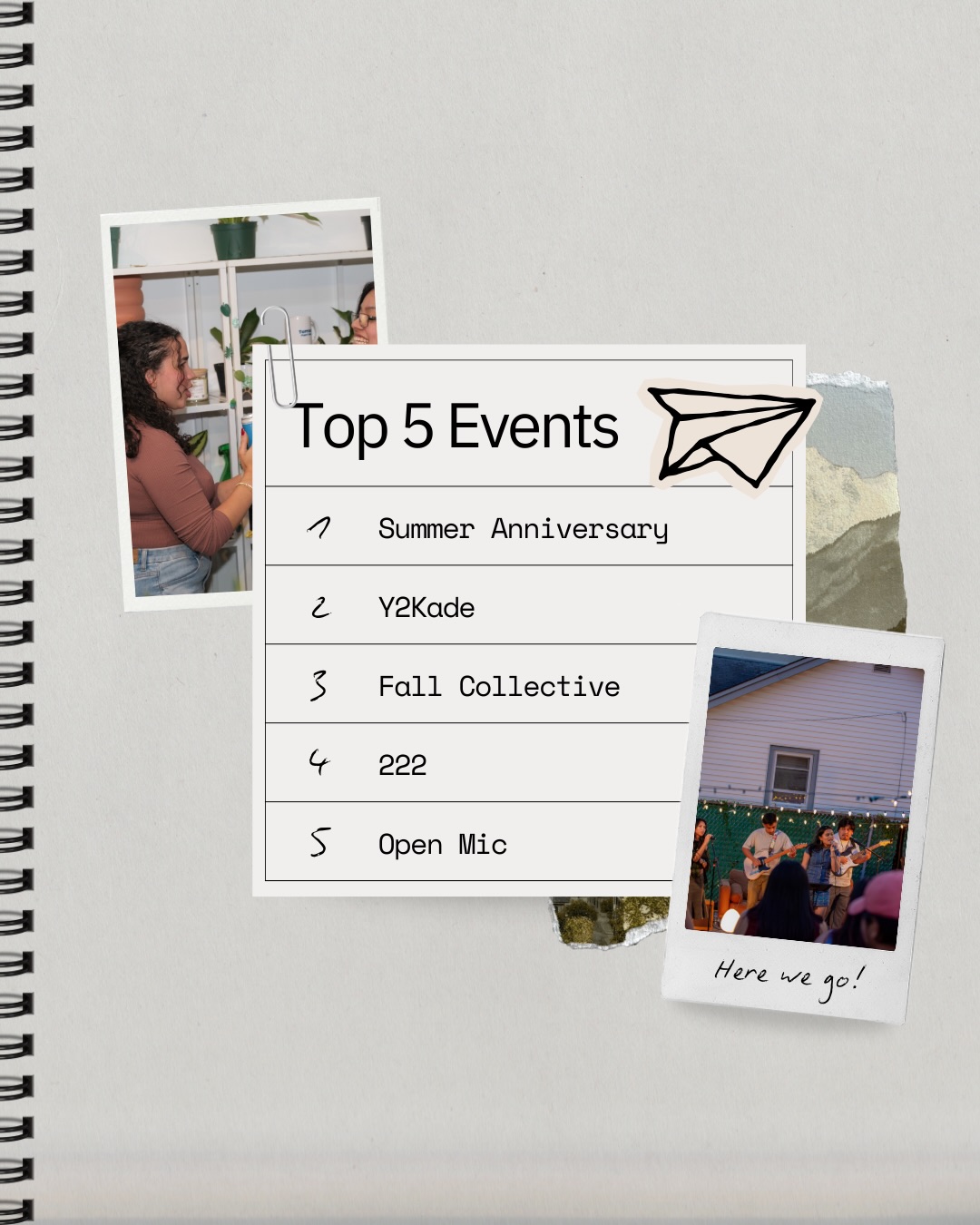 1800 Project Top 5 Events