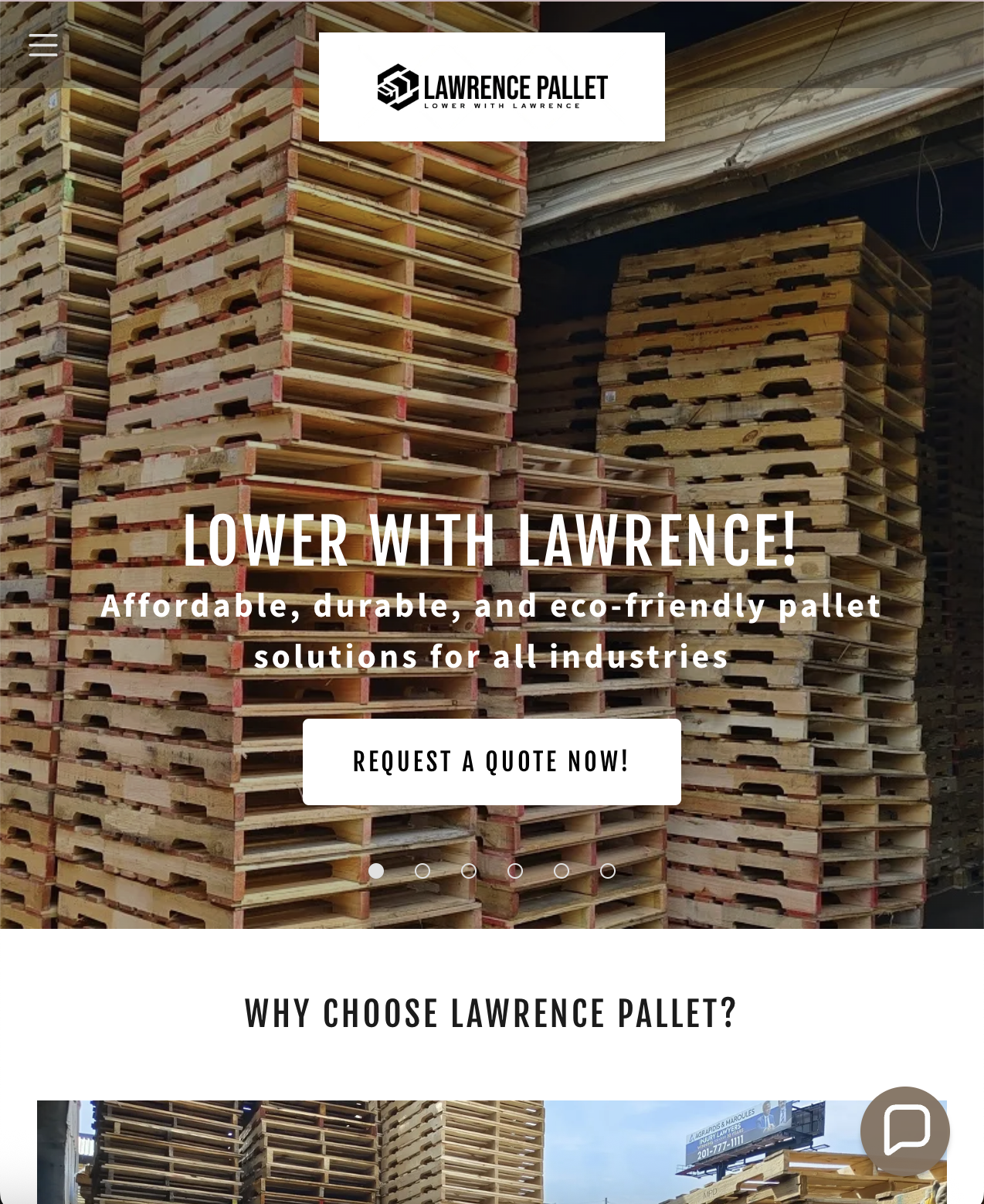 Lawrence Pallets Website Demo 1